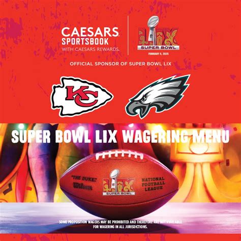 caesars sportsbook super bowl odds|Caesars Sportsbook Unveils Super Bowl LVIII Prop Betting Menu.